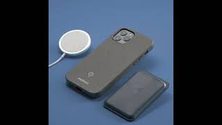 Momax Fusion Apple iPhone 12 / 12 Pro Hoesje voor Apple MagSafe Grijs video
