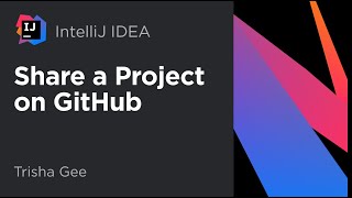 IntelliJ IDEA. Share a Project on GitHub