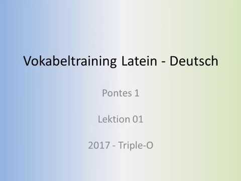 Lerne mal Latein! Pontes Lektion 01