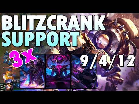 LOL Full AP Blitz Support Build League of Legends season 10 Blitzcrank supp LOL S10 Runes - UTM