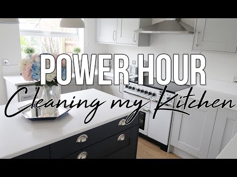 POWER HOUR MUM/MOM SPEED CLEANING KITCHEN ROUTINE Video