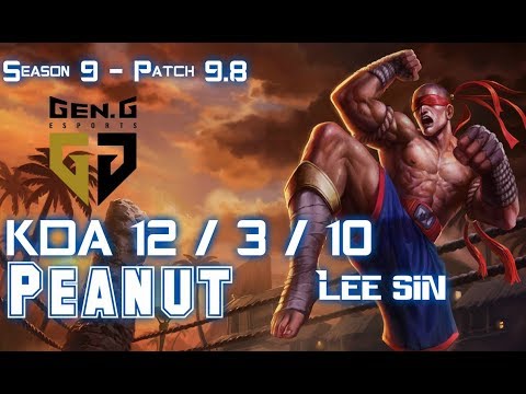 Gen Peanut LEE SIN vs JAYCE Jungle - Patch 9.8 KR Ranked