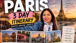 Paris 3 Day Itinerary 🇫🇷 | Budget Tips, Hidden Gems &amp; Honest Guide