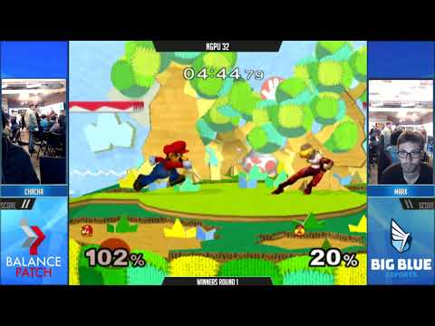 NGPU 32 SSBM - ChaCha (Mario) vs. Marx (Sheik) - Melee WR1