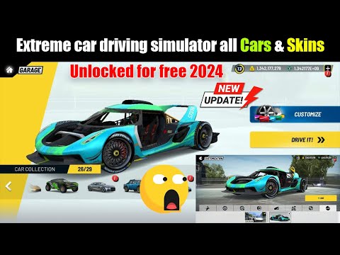 I Unlocked All Cars and Skins in Extreme Car Driving Simulator For Free 2024