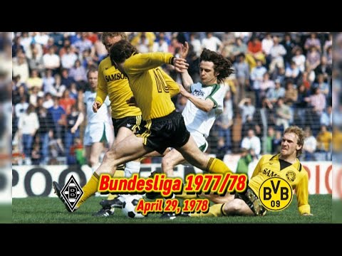 ( Highlights ) Borussia Mönchengladbach vs Borussia Dortmund • Bundesliga 1977/78 week 34