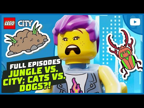 Jungle 🌴 or City?! 🏙️ | Dogs 🐶 or Cats?! 🐱| Full Episodes | LEGO City: No Limits