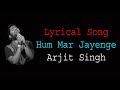 Aashiqui 2 Hum Mar Jayenge Full Lyrical Video Song Aditya Roy Kapur Shraddha Kapoor