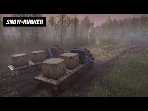 Snowrunner Walkthrough Part 45 in Co-op I Radioactive Fossils + Logitech G29 [1440p 60FPS]