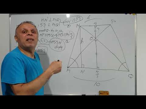 lecții 66: TRAPEZ 6: TRAPEZ ISOSCEL ORTODIAGONAL - aflăm înălțimea; hai să vezi cum!