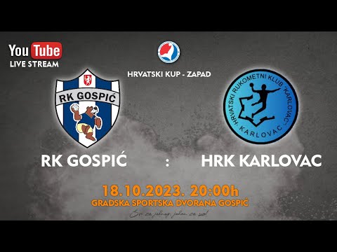 23-24 RK Gospić - RK  Karlovac - Kup utakmica (18.10.2023.)