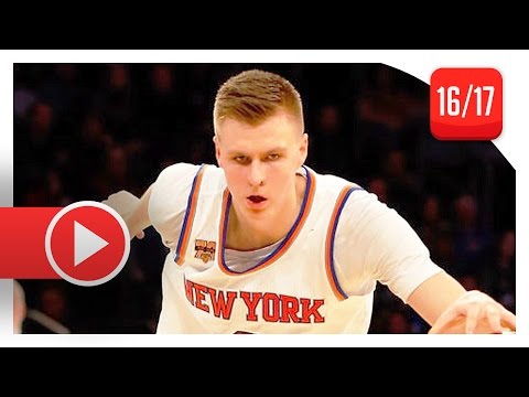Kristaps Porzingis Full Highlights vs Warriors (2017.03.05) - 24 Pts, 15 Reb