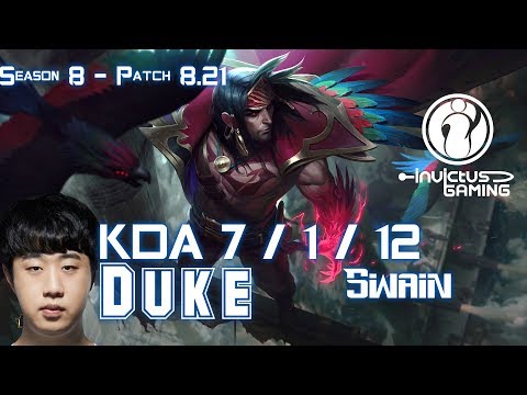 IG Duke SWAIN vs URGOT Top - Patch 8.21 KR Ranked