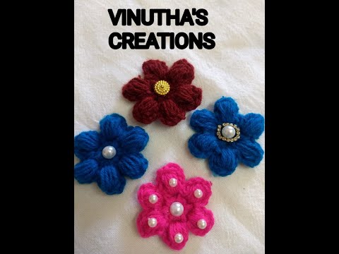 DECORATIVE WOOLEN FLOWERS IN 10 MINUTES !!!!