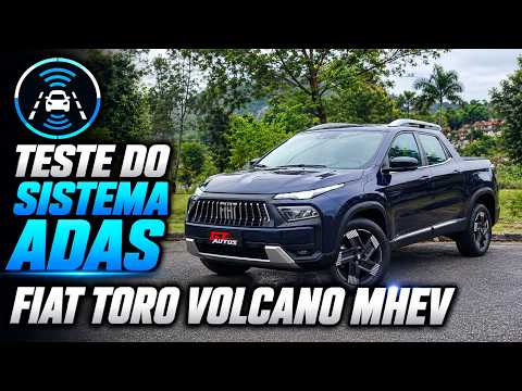 Fiat Toro Volcano MHEV 2027 dirigindo sozinha? Teste completo do sistema ADAS!