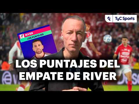 LOS PUNTAJES DE RIVER ANTE INDEPENDIENTE SANTA FE: OTAMENDI Y CORREA, LOS ÚNICOS QUE SE SALVAN 🔴⚪