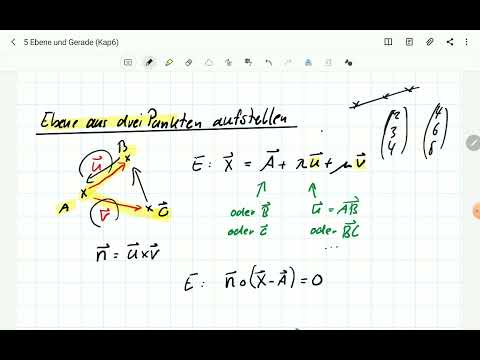 M12: Eine Ebene aus drei Punkten aufstellen