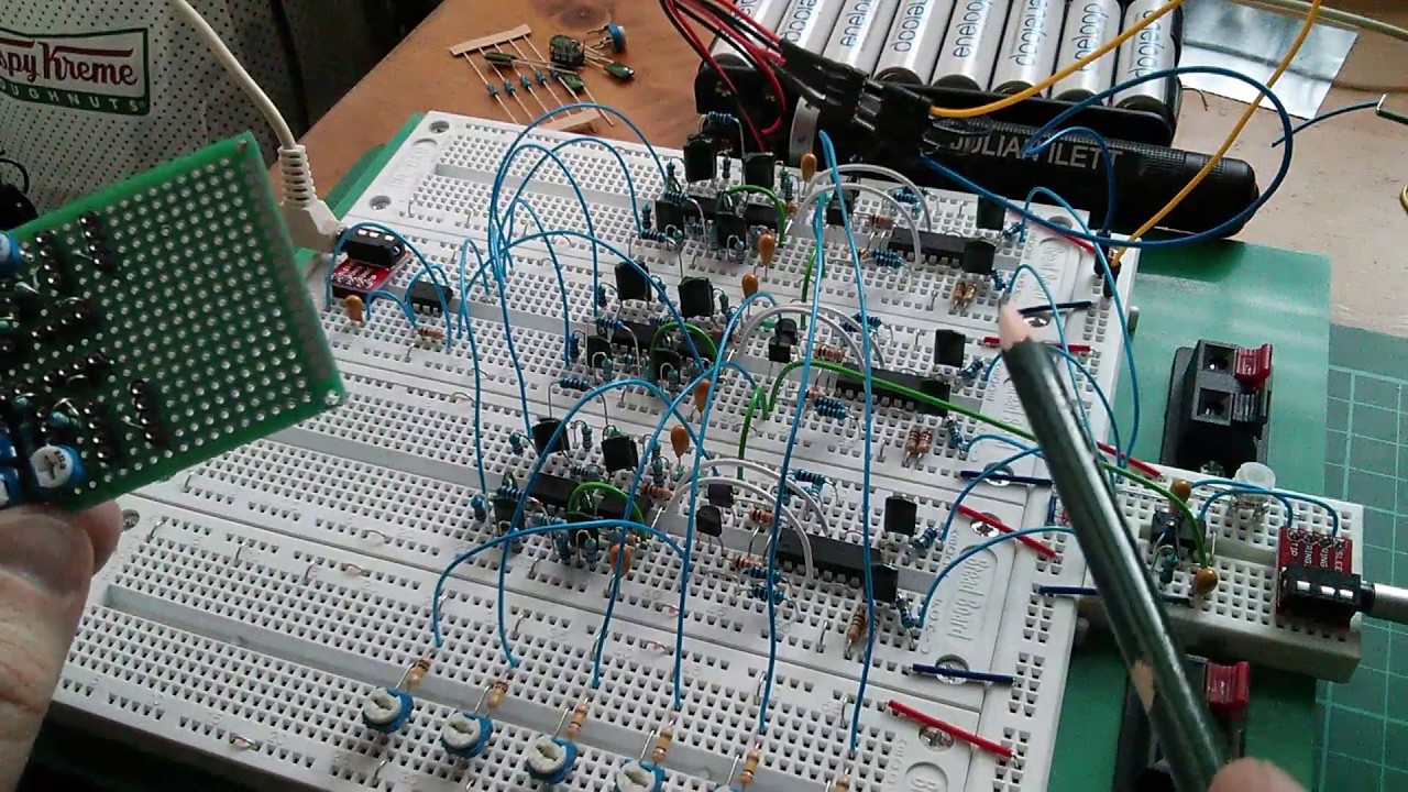 Vocoder Update - Filters and VCAs on Breadboard