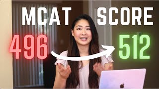 How I INCREASED My MCAT by +16 Points! (496 to 512)