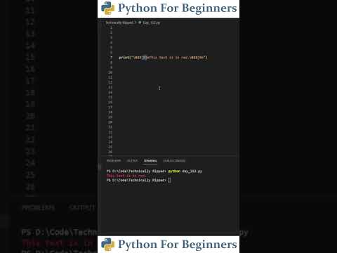 Print Colorful Text With Python Python Tutorial