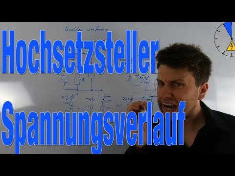 Hochsetzsteller Spannung Stromverlauf zeichnen Step up Converter voltage current