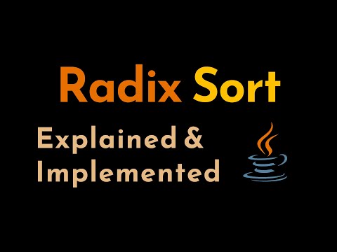 Data Structures Radix Sorting Algorithm Java Implementation