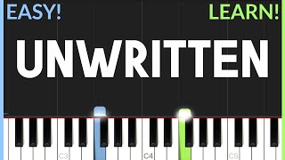 Unwritten - Natasha Bedingfield| EASY Piano Tutorial