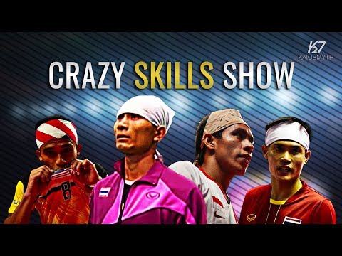 Sepak Takraw ● 15 Crazy Skills in Sepaktakraw | HD