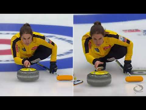 #ecc2021 Split screen: Anna Hasselborg's pre shot routine