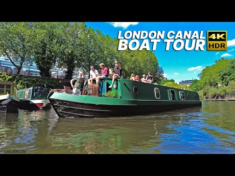 LONDON Boat Tour 🇬🇧 - Canal Boat Tour 🛶 - Cruise the Regents Canal from Little Venice to Camden