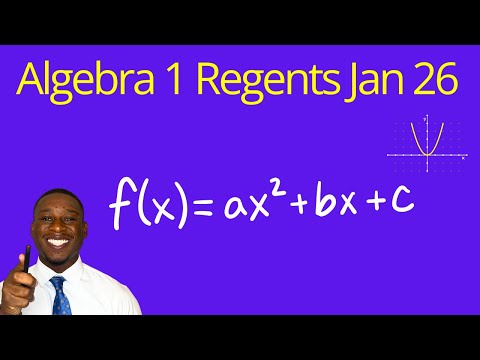 January 2026 Algebra 1 Regents Recap Before Test Day