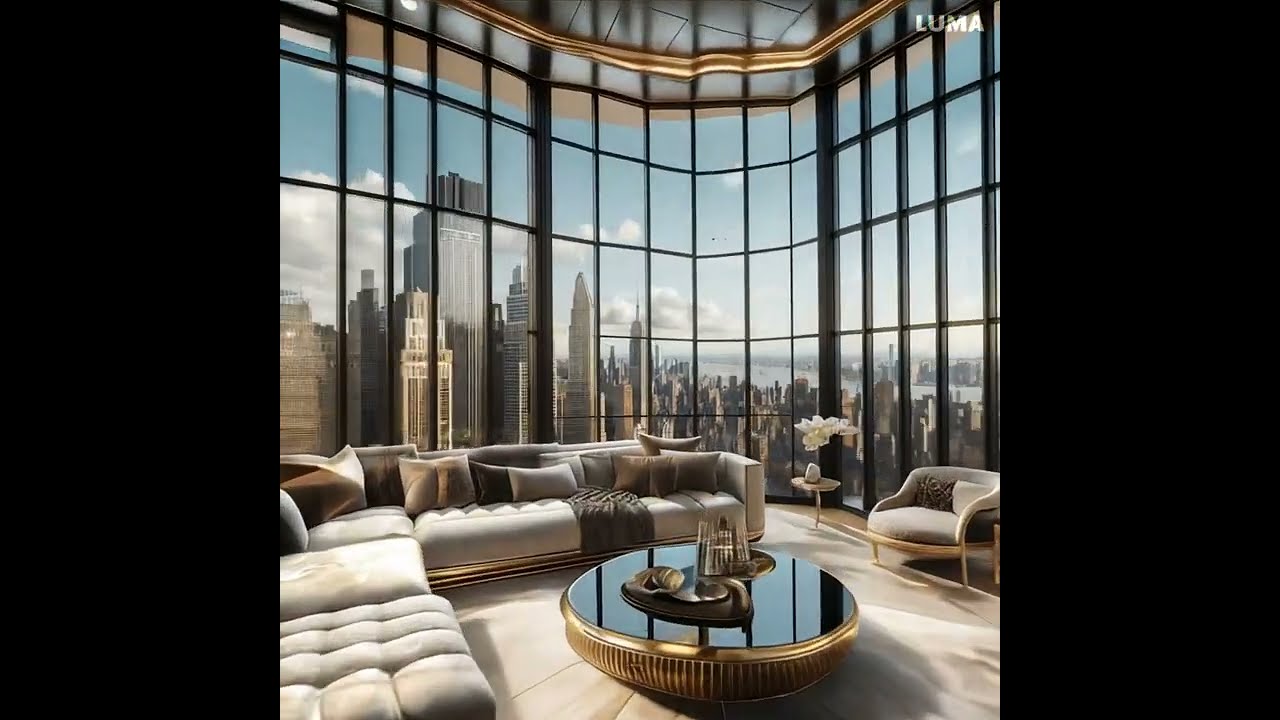 [Ai-Ambient] a New York Penthouse. (Stable diffusion + Luma ai)