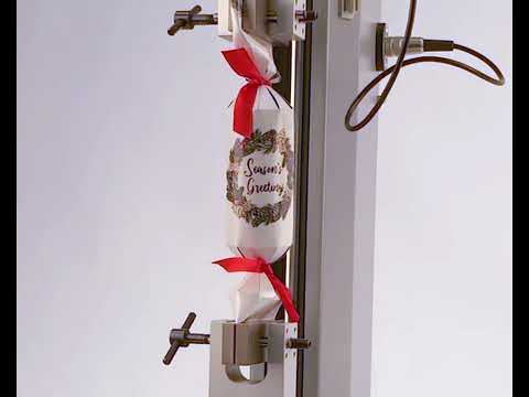 Christmas cracker pull apart force measurement