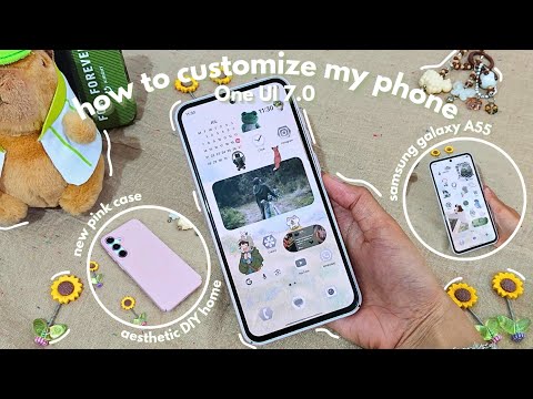 how to customize my phone (Samsung)🌻| updated to One UI 7.0, step-by-step, aesthetic DIY home 🌺✨️