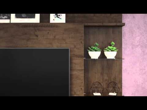 Video thumbnail of Estante Home Colt HB Móveis