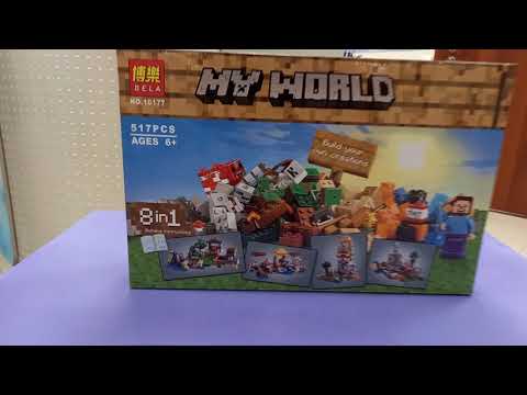 Конструктор Майнкрафт BELA 10177 My World Верстак 8 в 1