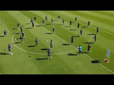 echauffement dynamique entraînement de foot exercice