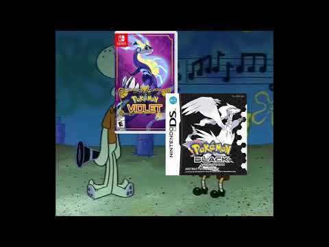 Spongebob Wrong Notes Meme but Pokémon SV and BW Driftveil City Theme and Coastal Terarium Theme