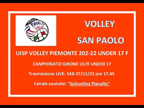 UNDER 17 FEM UISP CAMPIONATO 2021/22 Partita: PIANALTO VOLLEY - SAN PAOLO VOLLEY