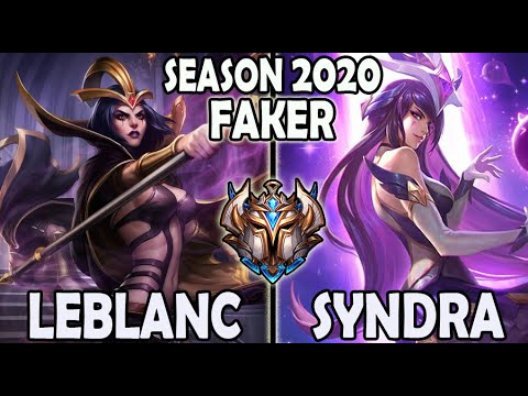 Faker LEBLANC vs SYNDRA [ MID ] Ranked Challenger Korea
