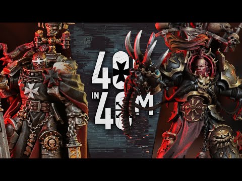 Black Templar Face the Chaos! Mitchell's Gauntlet Warhammer 40k in 40m