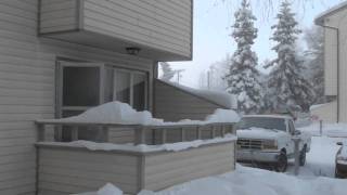 preview picture of video 'Boiling Water Meets -43F Fairbanks, Alaska'