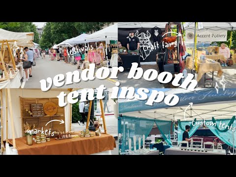 Vendor Booth Inspiration: Tent Edition for Craft Fairs, Festivals, Markets, and More Pop Ups!