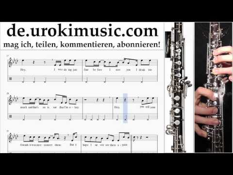 Oboenunterricht The Chainsmokers ft. Halsey - Closer Noten Lernen Teil#2 um-995