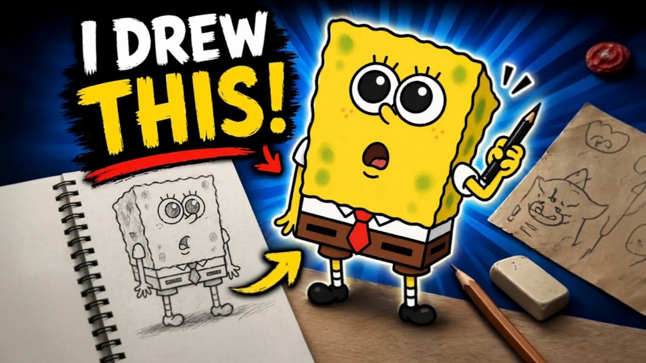 Drew This Funny Cartoon Character… and It Looks Amazing! 😱🔥