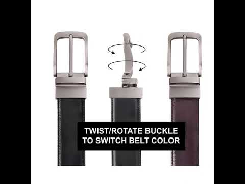 Male reversible pu leather men black formal belt ( u buckle ...