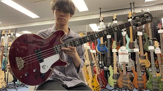 Video thumbnail for Epiphone / Limited Edition 20th Anniversary Jack Casady Bass Wine Red Flame【Test Play】 by Bass Sound Maniac