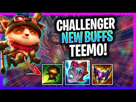 CHALLENGER PLAYS TEEMO WITH NEW BUFFS! | Challenger Plays Teemo Jungle vs Rengar!  Season 2024