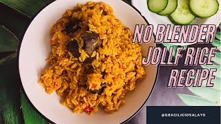 Nigerian Jollofrice recipe, no blender!