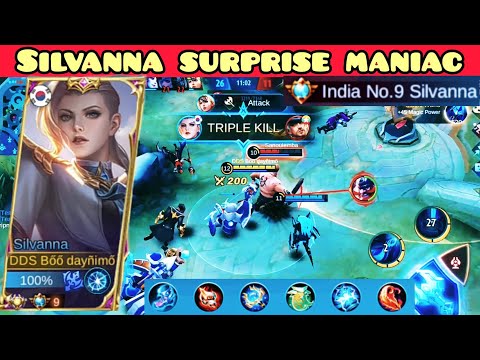 Silvanna Surprise Maniac | Best Build 2021 | Top Global Silvanna Gameplay By Boo Daynimo - MLBB